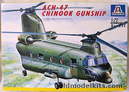 Italeri 1/72 ACH-47 Chinook Gunship, 054 plastic model kit